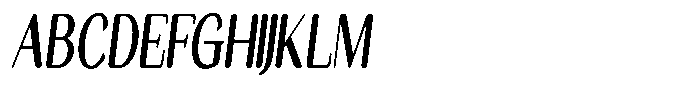 Seghan Elegant Round Bold Extra Condensed Slant Font UPPERCASE