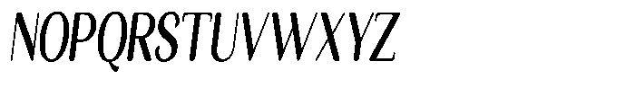 Seghan Elegant Round Bold Extra Condensed Slant Font UPPERCASE