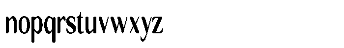 Seghan Elegant Round Bold Extra Condensed Font LOWERCASE