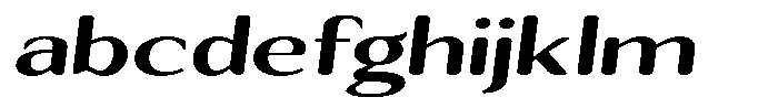 Seghan Elegant Round Bold Extra Expanded Slant FONT