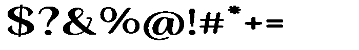 Seghan Elegant Round Bold Extra Expanded Font OTHER CHARS