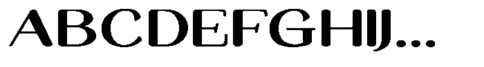 Seghan Elegant Round Bold Extra Expanded Font UPPERCASE