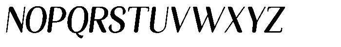 Seghan Elegant Round Bold Semi Condensed Slant Font UPPERCASE