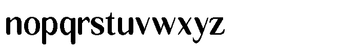 Seghan Elegant Round Bold Semi Condensed Font LOWERCASE