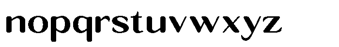 Seghan Elegant Round Bold Semi Expanded Font LOWERCASE