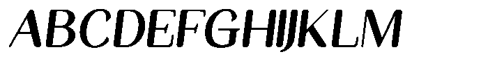 Seghan Elegant Round Bold Slant Font UPPERCASE