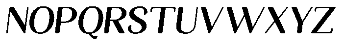 Seghan Elegant Round Bold Slant Font UPPERCASE