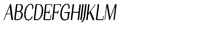 Seghan Elegant Round Condensed Slant Font UPPERCASE