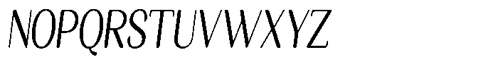 Seghan Elegant Round Condensed Slant Font UPPERCASE
