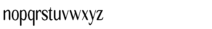 Seghan Elegant Round Condensed Font LOWERCASE