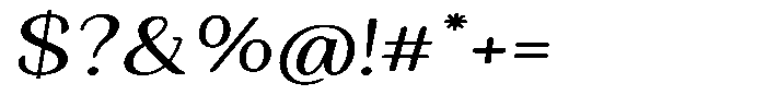 Seghan Elegant Round Expanded Slant Font OTHER CHARS