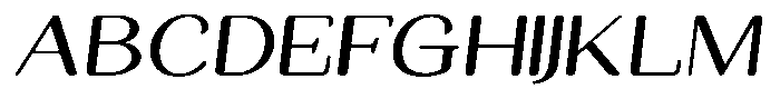 Seghan Elegant Round Expanded Slant Font UPPERCASE