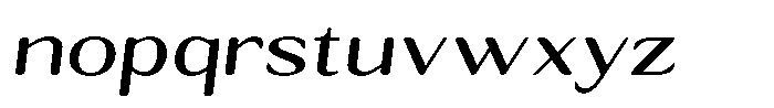 Seghan Elegant Round Expanded Slant Font LOWERCASE