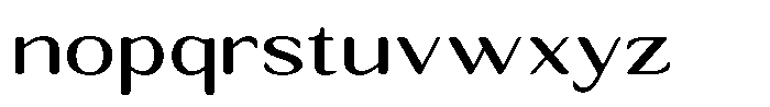 Seghan Elegant Round Expanded Font LOWERCASE