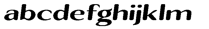 Seghan Elegant Round Extra Bold Extra Expanded Slant FONT
