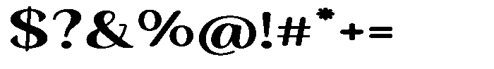 Seghan Elegant Round Extra Bold Extra Expanded Font OTHER CHARS