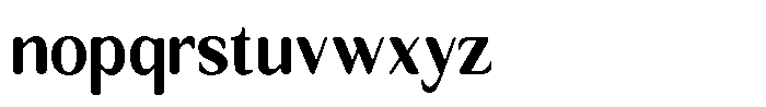 Seghan Elegant Round Extra Bold Semi Condensed Font LOWERCASE