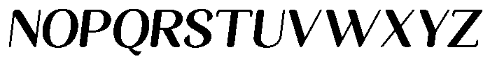 Seghan Elegant Round Extra Bold Slant Font UPPERCASE