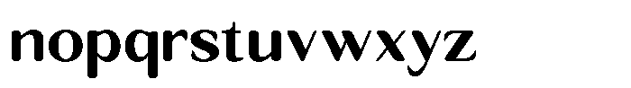 Seghan Elegant Round Extra Bold Font LOWERCASE