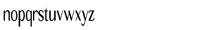 Seghan Elegant Round Extra Condensed Font LOWERCASE