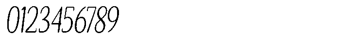 Seghan Elegant Round Extra Light Condensed Slant Font OTHER CHARS