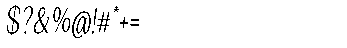 Seghan Elegant Round Extra Light Condensed Slant Font OTHER CHARS
