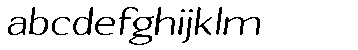 Seghan Elegant Round Extra Light Expanded Slant FONT