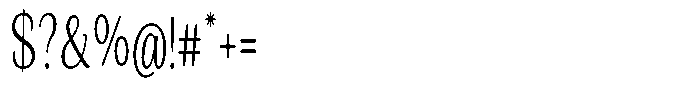 Seghan Elegant Round Extra Light Extra Condensed Font OTHER CHARS