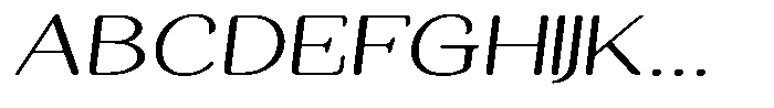 Seghan Elegant Round Extra Light Extra Expanded Sl Font UPPERCASE