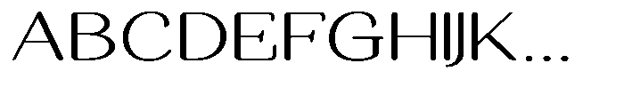 Seghan Elegant Round Extra Light Extra Expanded Font UPPERCASE