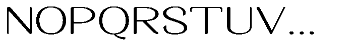 Seghan Elegant Round Extra Light Extra Expanded Font UPPERCASE