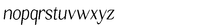 Seghan Elegant Round Extra Light Semi Condensed Sl Font LOWERCASE