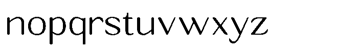 Seghan Elegant Round Extra Light Semi Expanded Font LOWERCASE