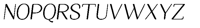 Seghan Elegant Round Extra Light Slant Font UPPERCASE