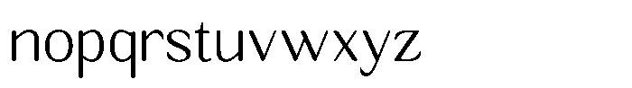 Seghan Elegant Round Extra Light Font LOWERCASE