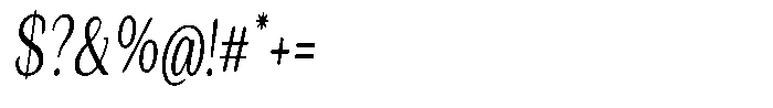 Seghan Elegant Round Light Condensed Slant Font OTHER CHARS