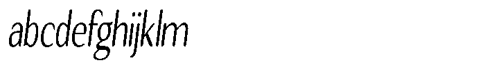Seghan Elegant Round Light Extra Condensed Slant FONT