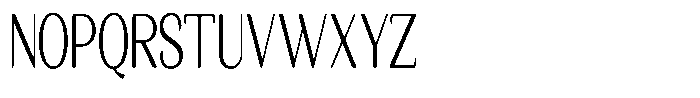 Seghan Elegant Round Light Extra Condensed Font UPPERCASE