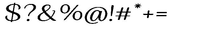 Seghan Elegant Round Light Extra Expanded Slant Font OTHER CHARS