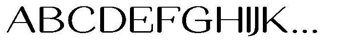 Seghan Elegant Round Light Extra Expanded Font UPPERCASE