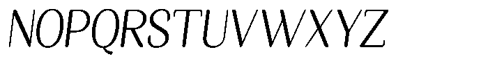 Seghan Elegant Round Light Semi Condensed Slant Font UPPERCASE
