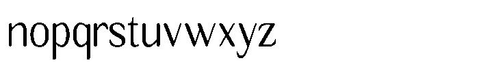 Seghan Elegant Round Light Semi Condensed Font LOWERCASE