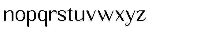 Seghan Elegant Round Light Font LOWERCASE