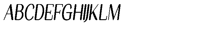 Seghan Elegant Round Medium Condensed Slant Font UPPERCASE
