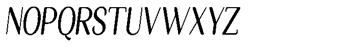Seghan Elegant Round Medium Condensed Slant Font UPPERCASE