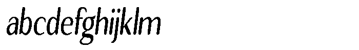 Seghan Elegant Round Medium Condensed Slant FONT