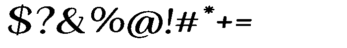 Seghan Elegant Round Medium Expanded Slant Font OTHER CHARS