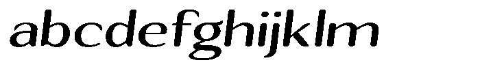 Seghan Elegant Round Medium Expanded Slant FONT