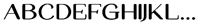 Seghan Elegant Round Medium Expanded Font UPPERCASE