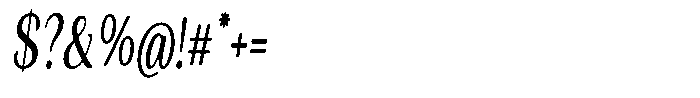 Seghan Elegant Round Medium Extra Condensed Slant Font OTHER CHARS